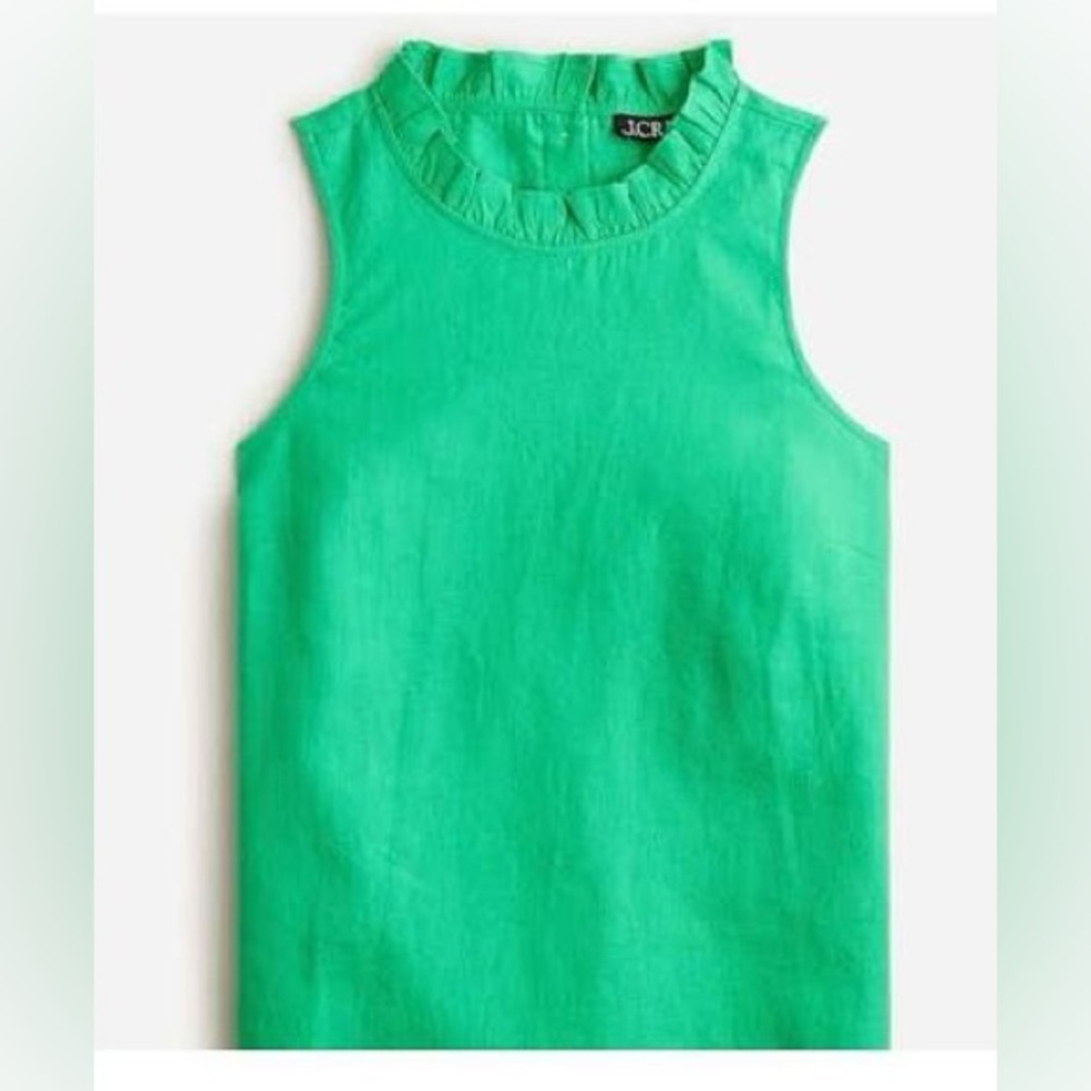 J. Crew Green Sleeveless Top